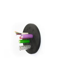 Pasamuros para cables no conectorizados, IP65, 10 cables, serie KEL-DP Circular, color gris, ICOTEK