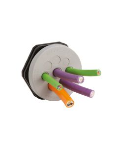 Pasamuros para cables no conectorizados, IP68/IP67/IP66, 13 cables, serie KEL-DPZ-Circular, color gris, ICOTEK