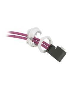 Prensaestopas partido para cables con conector, montaje en rosca M63, IP54, serie KVT, color gris, ICOTEK