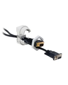 Prensaestopas partido para cables con conector, montaje en rosca M32, IP54, serie KVT, color gris, ICOTEK