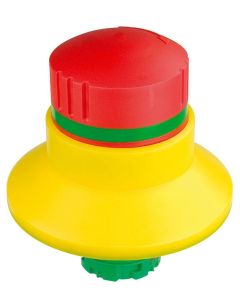 Seta de emergencia QRBLUV, formato Saliente, IP65, taladro Ø 22, Serie E STOP