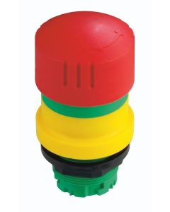 Seta de emergencia QRUV, formato Saliente, IP65, taladro Ø 22, Serie E STOP