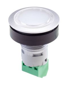 Indicador luminoso RRJL_230R_G, rasante, IP65, taladro Ø 22, Serie RONTRON-R-JUWEL
