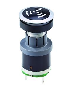 Zumbador RRJNSG+SGI-24V, formato rasante, IP65, taladro Ø 22, Serie RONTRON-R-JUWEL