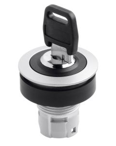 Selector de llave RRJSSA.., formato rasante, IP65, taladro Ø 22, Serie RONTRON-R-JUWEL