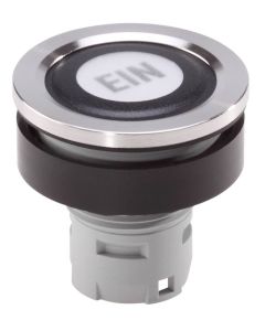 Pulsador luminoso RRJVAFT, formato rasante, IP69K, taladro Ø 22, Serie RONTRON-R-JUWEL