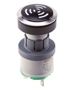 Zumbador RRJVANSG+SG-24V, formato rasante, IP65, taladro Ø 22, Serie RONTRON-R-JUWEL