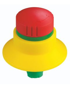 Seta de emergencia RXBLUV, formato Saliente, IP65, taladro Ø 16, Serie E STOP