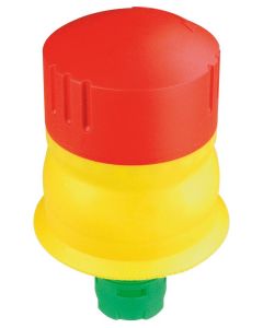 Seta de emergencia RXUVP, formato Saliente, IP69K, taladro Ø 16, Serie E STOP