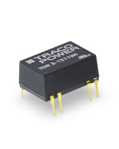 Convertidor DC DC para PCB 3W, Uin 4,5-75Vdc, Uout 5, 12, 15, ±5, ±12, ±15Vdc, TRACO POWER
