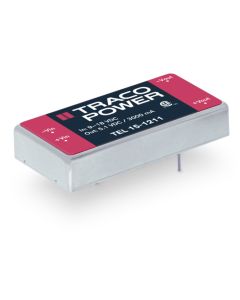 Convertidor DC DC para PCB 15W, Uin 9-75Vdc, Uout 3.3, 5, 12, 15, ±5, ±12, ±15Vdc, TRACO POWER