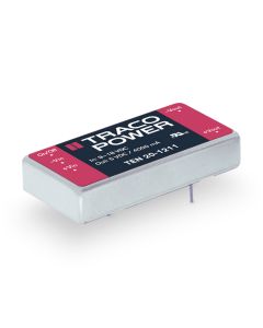 Convertidor DC DC para PCB 20W, Uin 9-75Vdc, Uout 3.3, 5, 12, 15, ±5, ±12, ±15Vdc, TRACO POWER