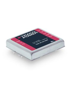 Convertidor DC DC para PCB 40W, Uin 9-75Vdc, Uout 3.3, 5, 12, 15, ±12, ±15Vdc, TRACO POWER