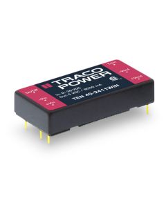 Convertidor DC DC para PCB 40W, Uin 9-75Vdc, Uout 3.3, 5, 12, 15,24, ±12, ±15Vdc, TRACO POWER