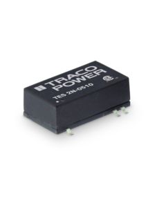 Convertidor DC DC para PCB 2W, Uin 4,5-75Vdc, Uout 3.3, 5, 12, 15, ±5, ±12, ±15Vdc, TRACO POWER
