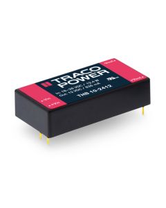 Convertidor DC DC para PCB 10W, Uin 9-75Vdc, Uout 5, 12, 15,24, ±12, ±15Vdc, TRACO POWER