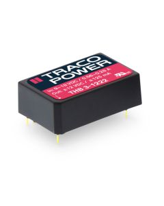 Convertidor DC DC para PCB 3W, Uin 4,5-75Vdc, Uout 5, 12, 15,24, ±12, ±15Vdc, TRACO POWER