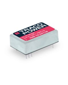 Convertidor DC DC para PCB 10W, Uin 9-75Vdc, Uout 3.3, 5, 12, 15, ±5, ±12, ±15Vdc, TRACO POWER