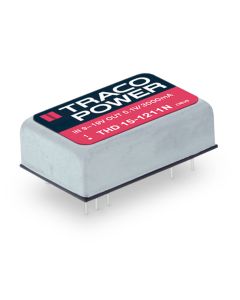 Convertidor DC DC para PCB 15W, Uin 9-75Vdc, Uout 3.3, 5, 12, 15, ±5, ±12, ±15Vdc, TRACO POWER