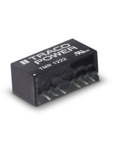 Convertidor DC DC para PCB 2W, Uin 4,5-75Vdc, Uout 3.3, 5, 12, 15, ±5, ±12, ±15Vdc, TRACO POWER
