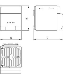 Resistencia calefactora con ventilador, serie CS 028, 150W, 230Vac, montaje mural, UL, STEGO