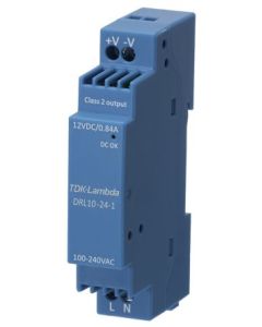 Fuentes de alimentación a carril de la serie DRL. 10W, 24V, 0.42A, TDK-LAMBDA