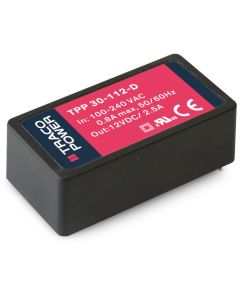 Fuente de Alimentación AC DC con montaje PCB, 20, 30W, Uout 3,3, 5, 9, 12, 15, 24, 36, 48Vdc, TRACO POWER
