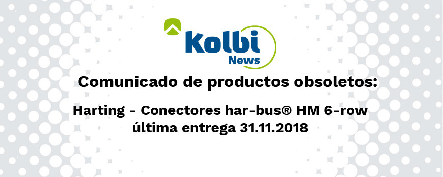 Los conectores electronicos har-bus® HM 6-row pasarán a ser obsoletos el 31.11.2018