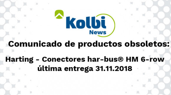 Los conectores electronicos har-bus® HM 6-row pasarán a ser obsoletos el 31.11.2018