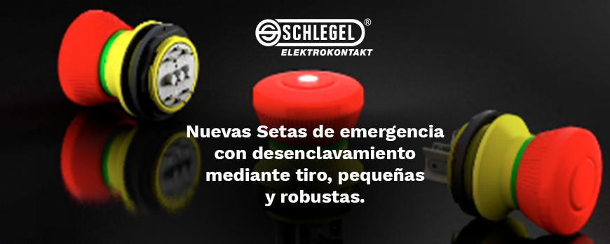 Nuevas setas de emergencia con desenclavamiento mediante tiro, pequeñas y robustas